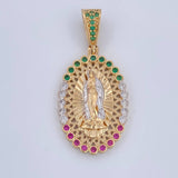 Virgin of Guadalupe Pendant 4.35gr / 3.4cm / 18K Gold $