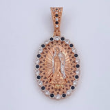 Virgin Guadalupe Pendant 4.3gr / 3.4cm / 1.3in 18K Gold $
