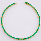 Bracelet Tennis 8gr / 19cm / 2.3mm Emeralds 2.76 Qts 18K Yellow Gold (Jewel) ©