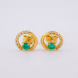 Topos Aro Parcial Esmeraldas 24pts - Diamantes 30pts 1.55gr / Oro 18K ©