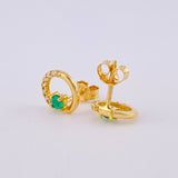 Topos Aro Parcial Esmeraldas 24pts - Diamantes 30pts 1.55gr / Oro 18K ©