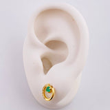 Topos Aro Parcial Esmeraldas 24pts - Diamantes 30pts 1.55gr / Oro 18K ©