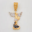 Pendant Saint Michael Archangel 4.25g / 1 1/2 in Three Golds 18K