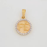 Dije Fe 1.45g / 3/4 in Dos Oros Amarillo Blanco 18K