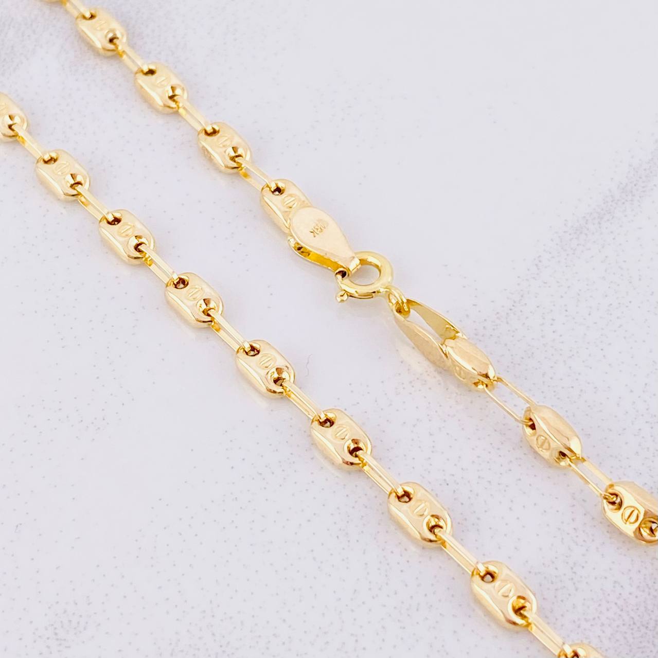 Cadena GC Rustica 7.85g / 20 in / 3.65mm Oro Amarillo 18K
