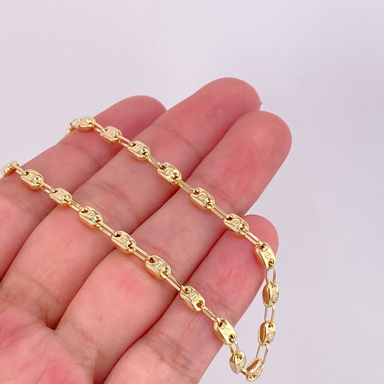 Cadena GC Rustica 7.85g / 20 in / 3.65mm Oro Amarillo 18K