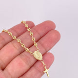 Pulso Denario GC Virgen Milagrosa 2.45g / 7 in / 3.4mm Oro Amarillo 18K
