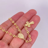 Rosario GC Virgen Milagrosa 8.6g / 26 in / 3.75mm Oro Amarillo 18K