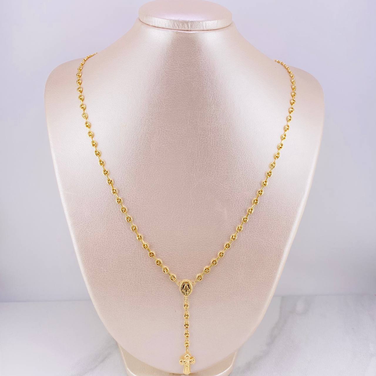 Rosario GC Virgen Milagrosa 8.6g / 26 in / 3.75mm Oro Amarillo 18K