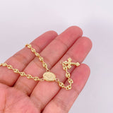 Rosario GC Virgen Milagrosa 6.45g / 22 in / 3.45mm Oro Amarillo 18K