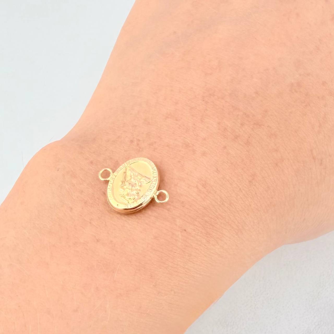 Herraje San Miguel Arcangel 0.45g / 3/4 in Oro Amarillo 18K