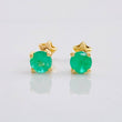 Topos 4 Garras Esmeraldas 50pts 1.1g / in / 4.35mm Oro Amarillo 18K