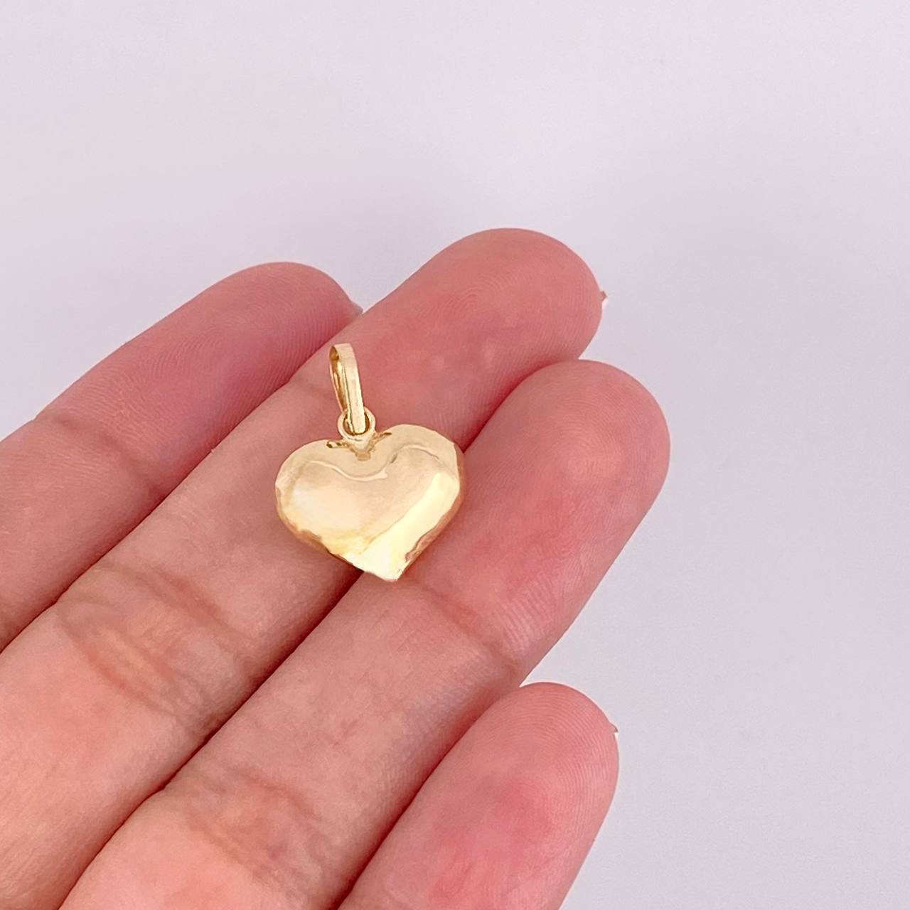 Dije Corazón 1g / 3/4 in Oro Amarillo 18K