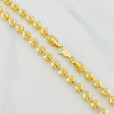 Half Moon Military Chain 29.3g / 24 1/2 in / 5mm Yellow Gold 18K