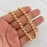 Half Moon Military Chain 21.25g / 18 1/2 in / 5mm 18K Yellow Gold