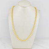 Half Moon Military Chain 29.3g / 24 1/2 in / 5mm Yellow Gold 18K
