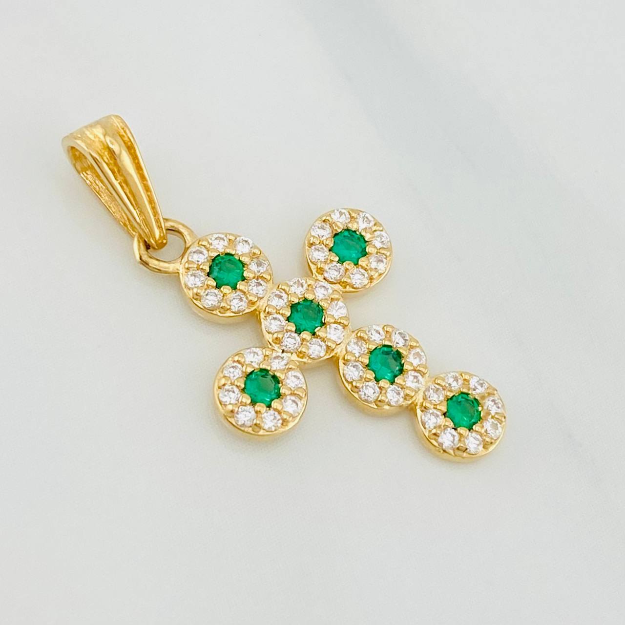 Dije Cruz Tupida 1.45g / 1 in Oro Amarillo 18K