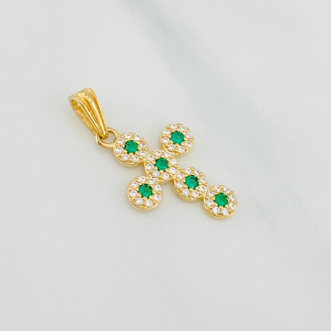 Dije Cruz Tupida 1.45g / 1 in Oro Amarillo 18K