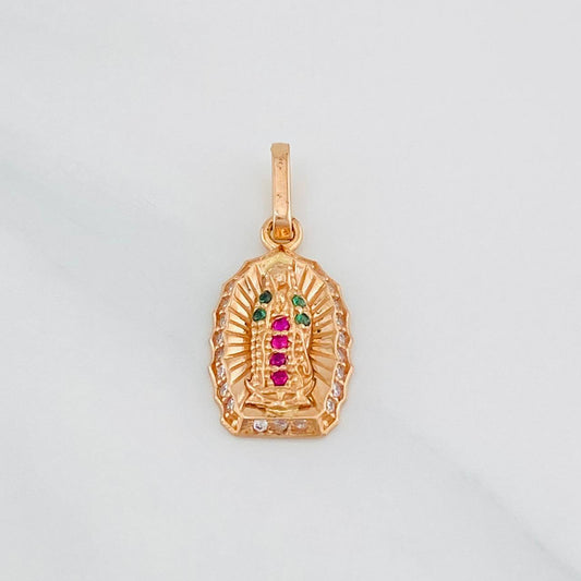 Dije Virgen Guadalupe 1.3g / 3/4 in Oro Rosa 18K