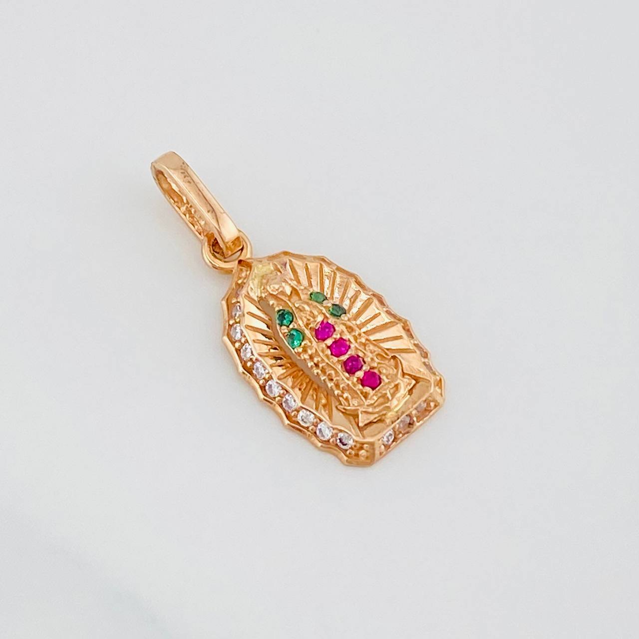 Dije Virgen Guadalupe 1.3g / 3/4 in Oro Rosa 18K