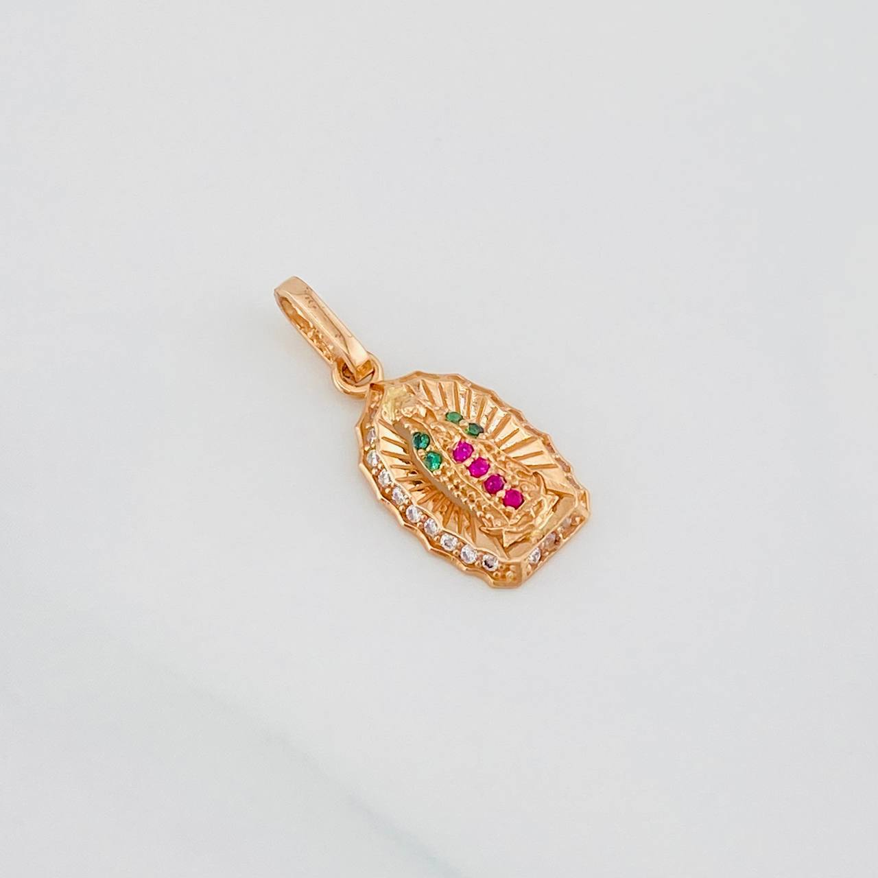 Dije Virgen Guadalupe 1.3g / 3/4 in Oro Rosa 18K