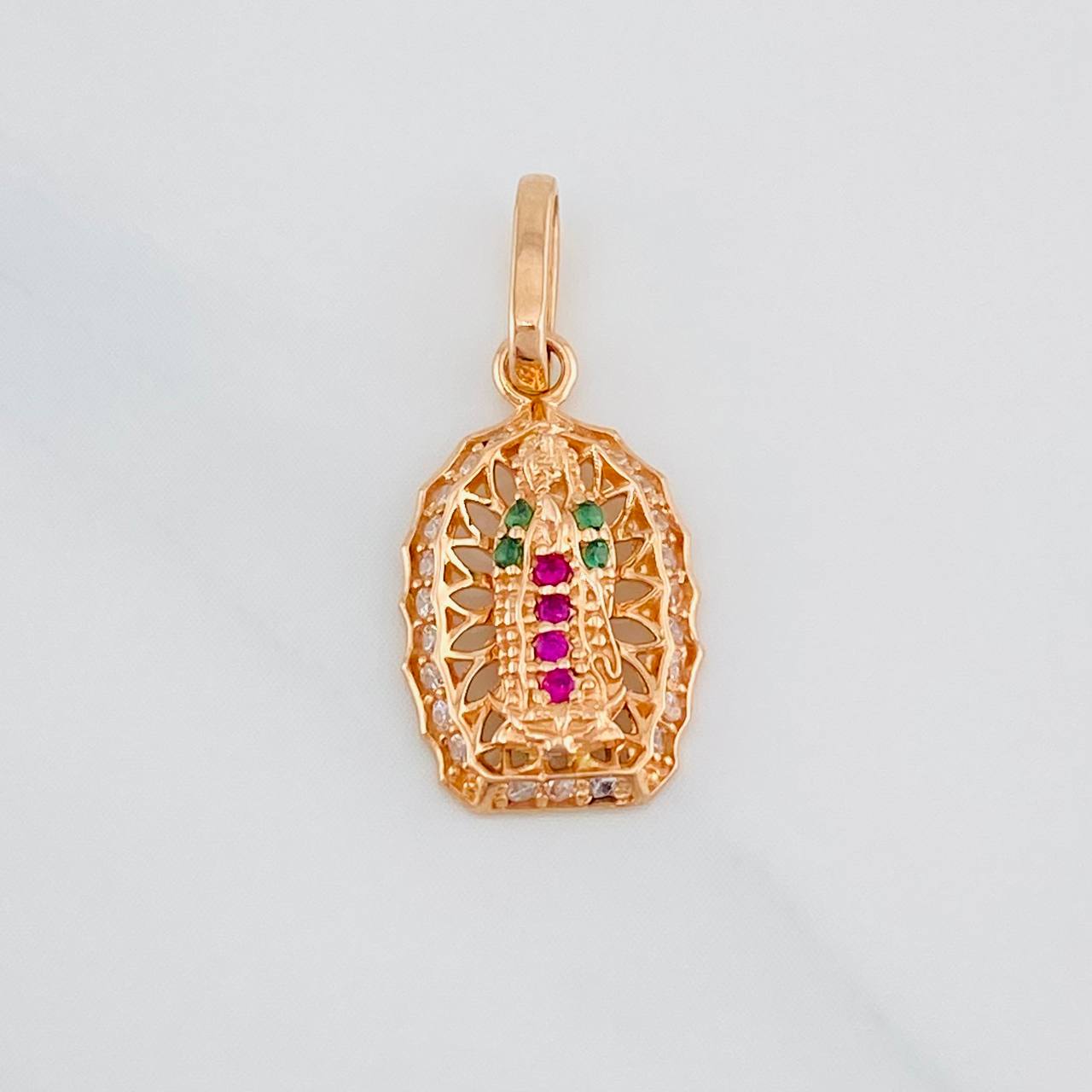 Dije Virgen Guadalupe 1.35g / 3/4 in Oro Rosa 18K