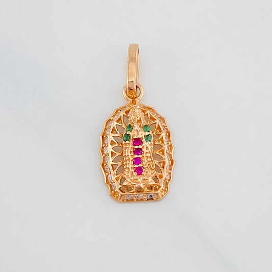 Dije Virgen Guadalupe 1.35g / 3/4 in Oro Rosa 18K
