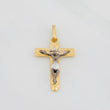 Dije Cruz Cristo Milagroso de Buga 1.8g / 1 in Tres Oros 18K