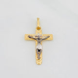 Dije Cruz Cristo Milagroso de Buga 1.65g / 1 in Tres Oros 18K