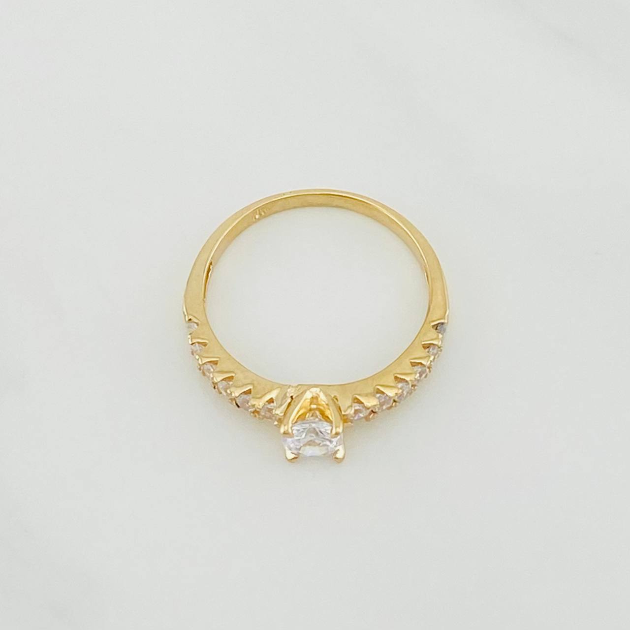 Anillo Solitario Churumbela 2.1g / T6 3/4 Oro Amarillo 18K