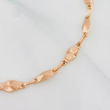 Pulso Rustico Diamantado 4.7g / 8 1/2 in / 4.7mm Oro Amarillo 18K