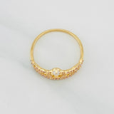 Anillo Corona 1.85g / T7 1/4 Oro Amarillo 18K