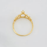 Anillo Corona 1.85g / T7 1/4 Oro Amarillo 18K