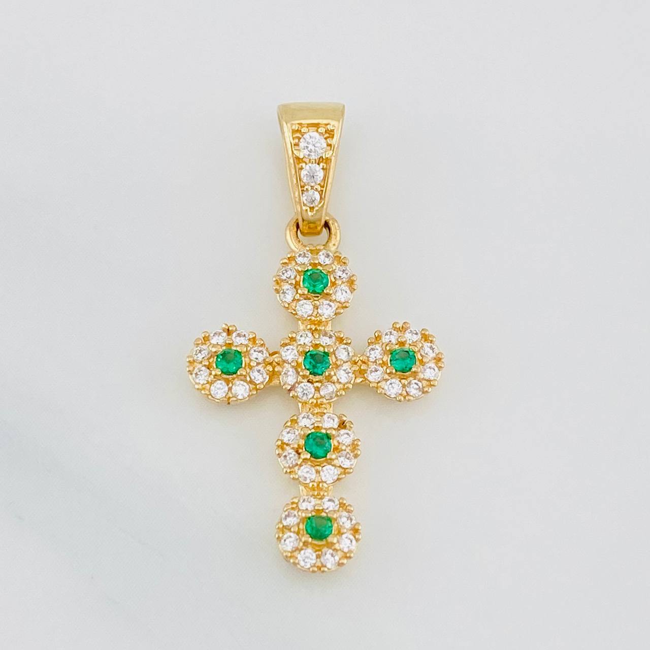 Dije Cruz Tupida 2g / 1 in Oro Amarillo 18K
