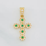 Dije Cruz Tupida 2g / 1 in Oro Amarillo 18K