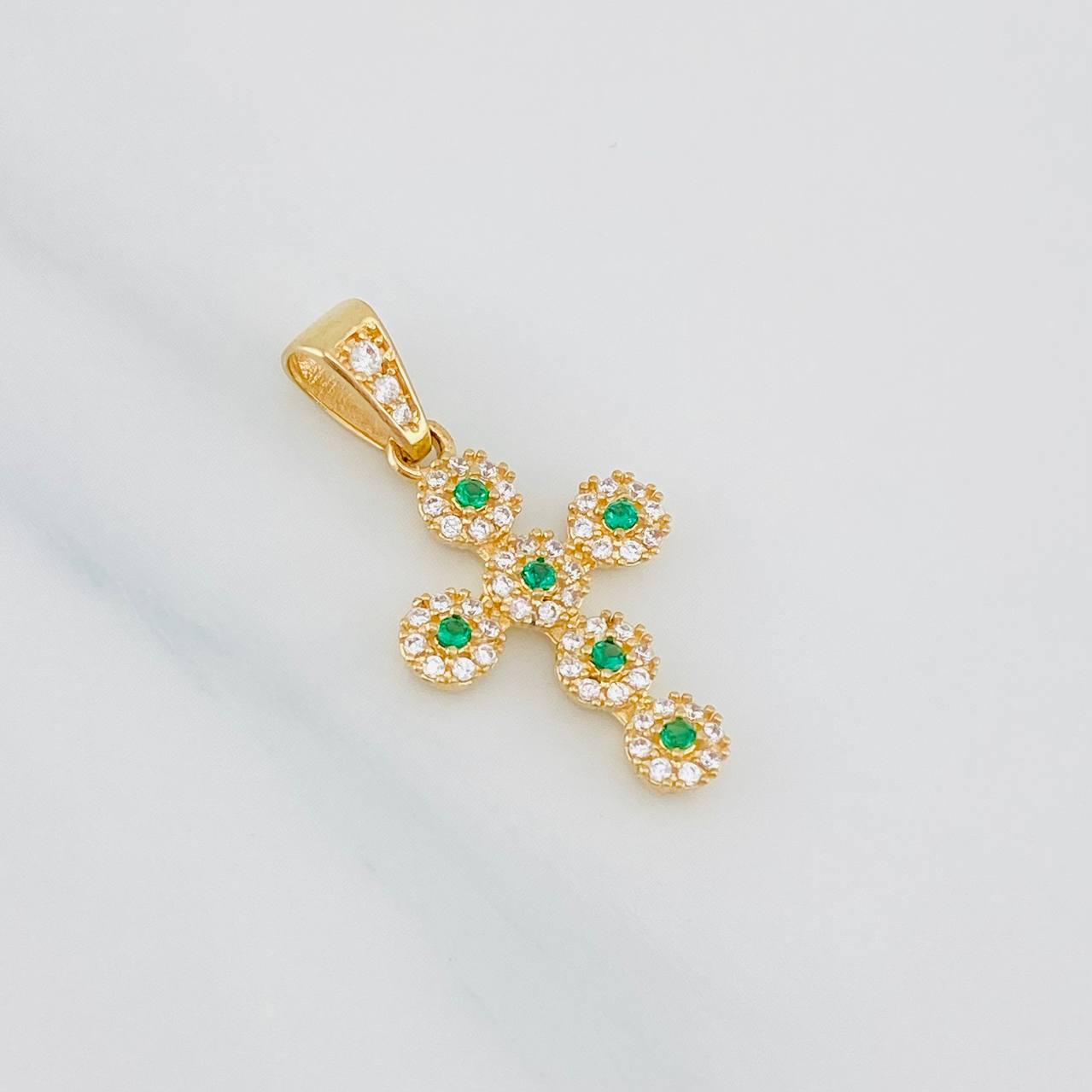 Dije Cruz Tupida 2g / 1 in Oro Amarillo 18K