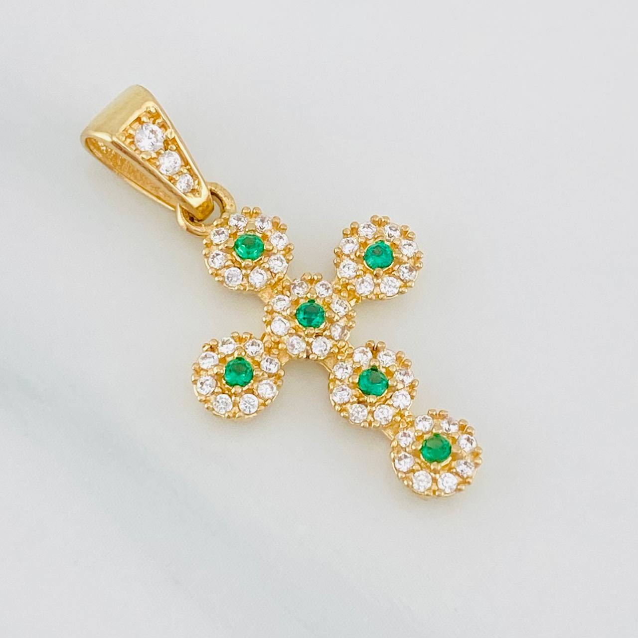 Dije Cruz Tupida 2g / 1 in Oro Amarillo 18K