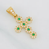 Dije Cruz Tupida 2g / 1 in Oro Amarillo 18K
