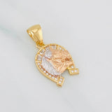 Dije Herradura Caballo 2.4g / 1 in Tres Oros 18K