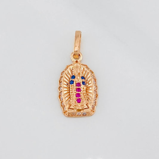 Dije Virgen Guadalupe 1.3g / 3/4 in Oro Rosa 18K