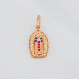 Dije Virgen Guadalupe 1.3g / 3/4 in Oro Rosa 18K
