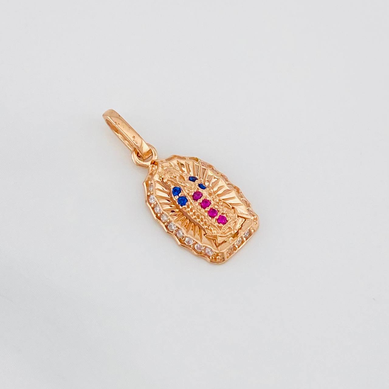 Dije Virgen Guadalupe 1.3g / 3/4 in Oro Rosa 18K