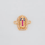 Herraje Virgen Guadalupe 1.3g / 1/2 in Oro Rosa 18K