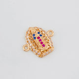 Herraje Virgen Guadalupe 1.3g / 1/2 in Oro Rosa 18K