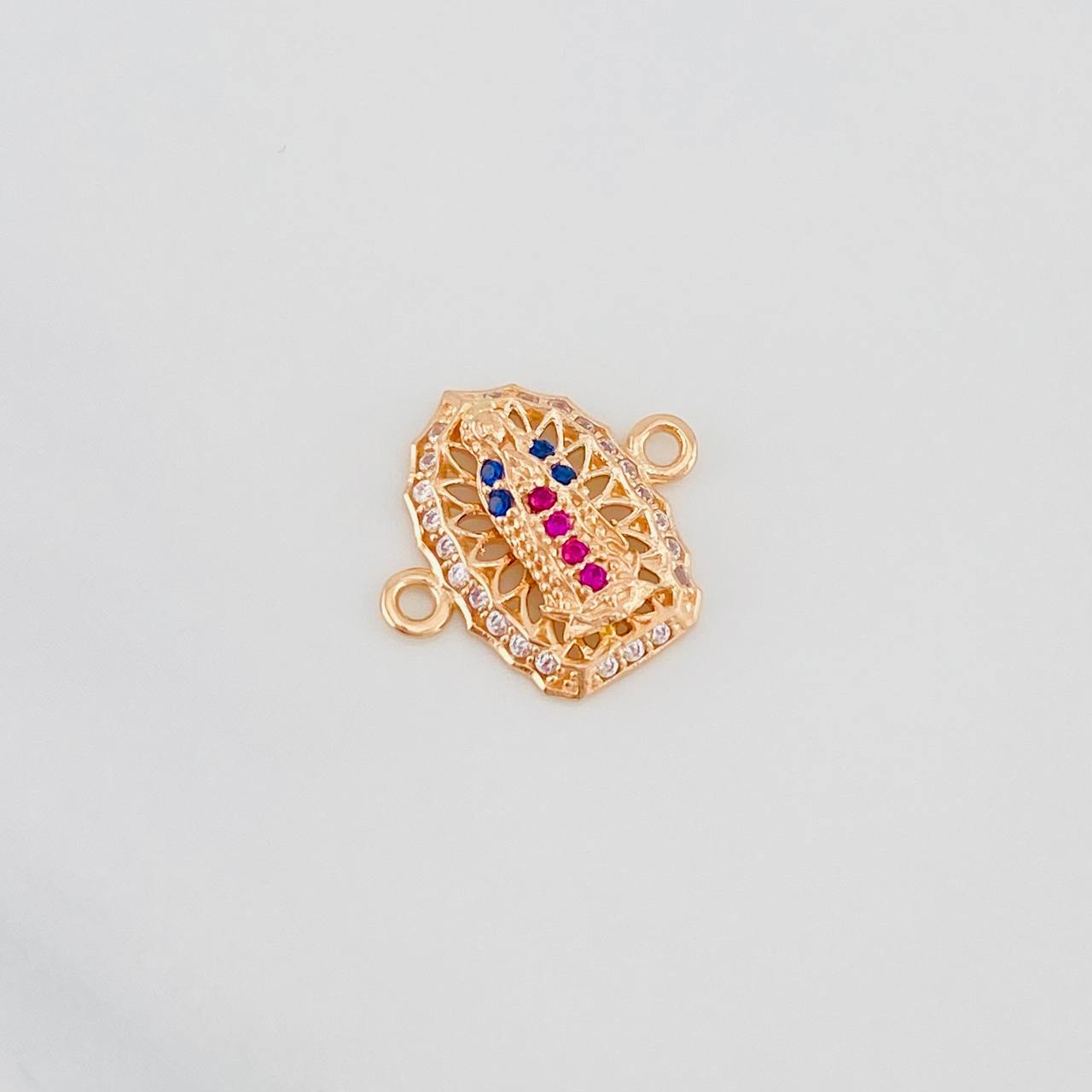 Herraje Virgen Guadalupe 1.3g / 1/2 in Oro Rosa 18K