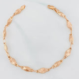 Pulso Rustico Diamantado 4.7g / 8 1/2 in / 4.7mm Oro Amarillo 18K