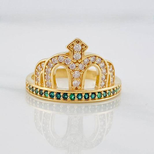Crown Ring 3.75g / Size 7 3/4 Yellow Gold 18K