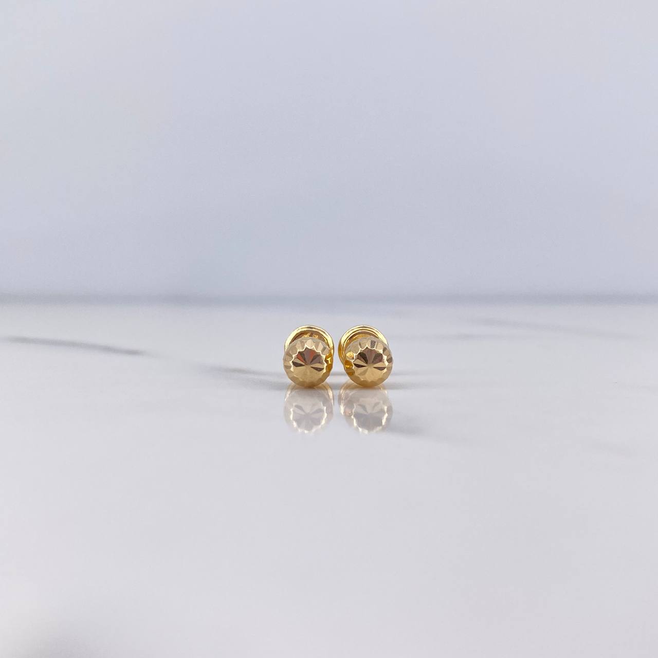 Topos Bola 0.75gr / 5mm Diamantados Oro Amarillo 18K $