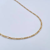 Cadena Figaro 2.6gr / 50.1cm / 2.2mm Oro Amarillo +1 18K &