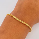Pulso Franco 3.05gr / 21.1cm / 2.2mm Oro Amarillo +4 18K $